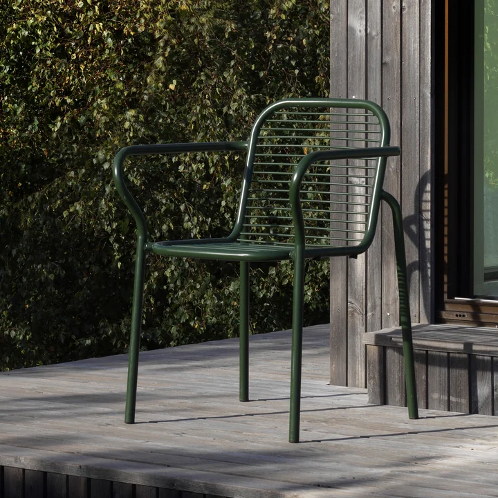 Normann Copenhagen - Vig Armlehnstuhl, dunkelgrün