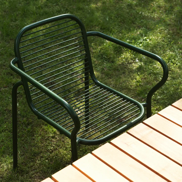 Normann Copenhagen - Vig Armlehnstuhl, dunkelgrün