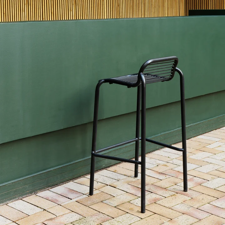 Normann Copenhagen - Vig Barstuhl, H 75 cm, schwarz