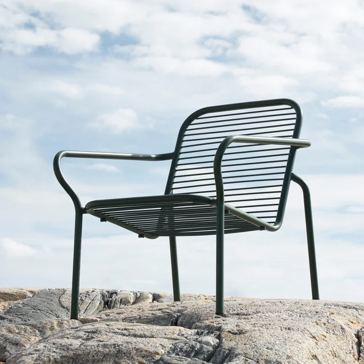 Normann Copenhagen - Vig Lounge Chair, dunkelgrün
