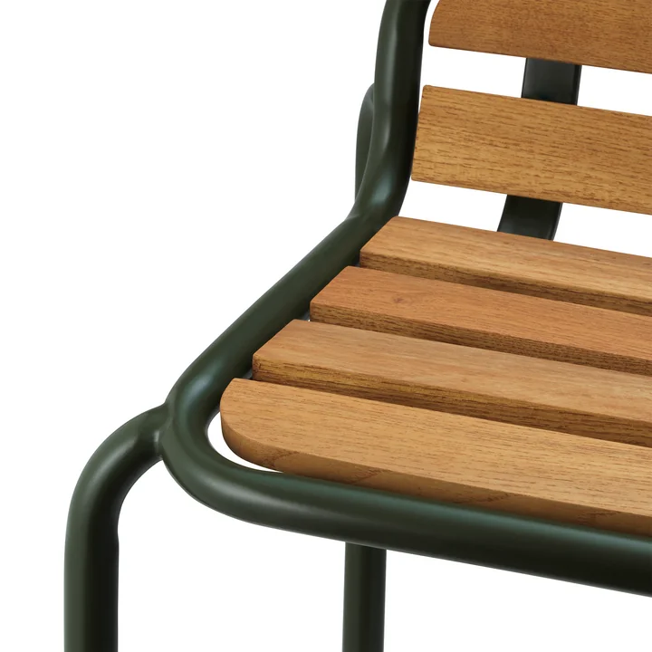Normann Copenhagen - Vig Stuhl, dunkelgrün / robinie