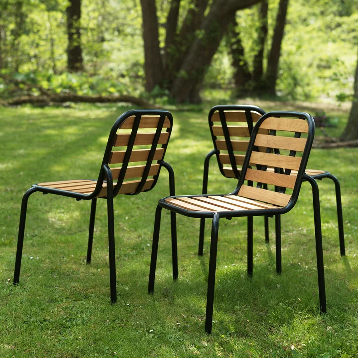 Normann Copenhagen - Vig Stuhl, schwarz / robinie