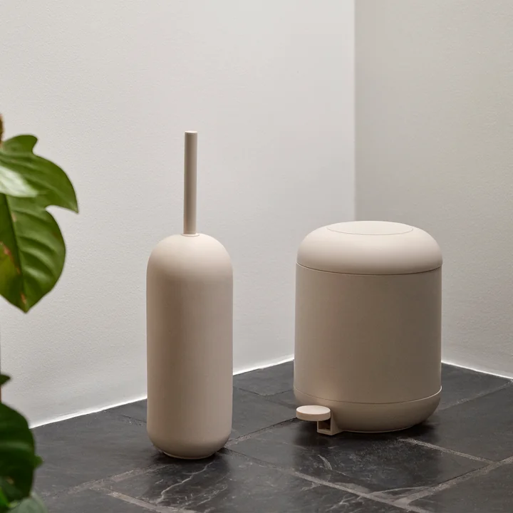 Zone Denmark - Sensu Toilettenbürste und Treteimer, sand