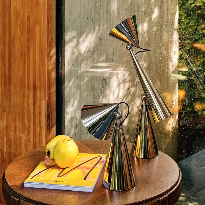 Tom Dixon - Pose Task LED Tischleuchten und LED Tischleuchten, silber