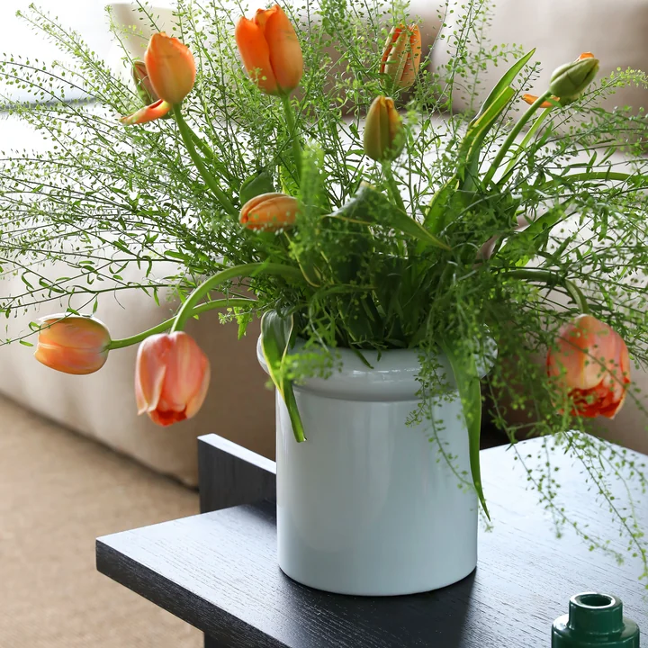 &klevering - Turban Vase 21,5 x Ø 20 cm, mist