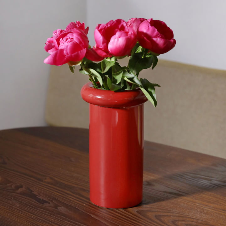 &klevering - Turban Vase 27 x Ø 16 cm, burgundy