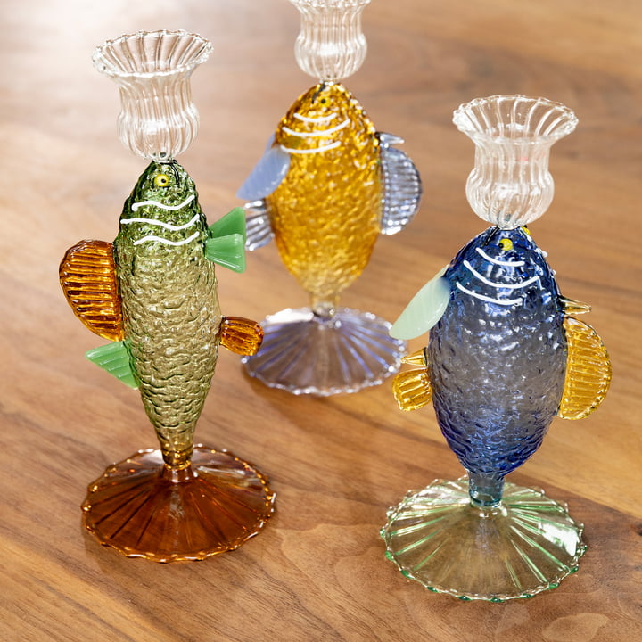 &klevering - Fish Kerzenhalter