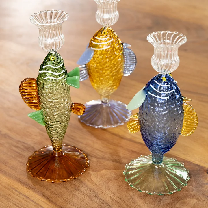 &klevering - Fish Kerzenhalter