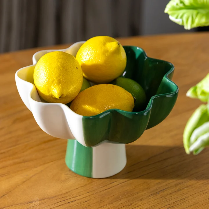 &klevering - Sun Schale Ø 20 cm, grün / weiß