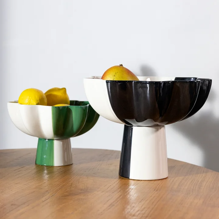 &klevering - Sun Schale, grün / weiß und schwarz/ weiß