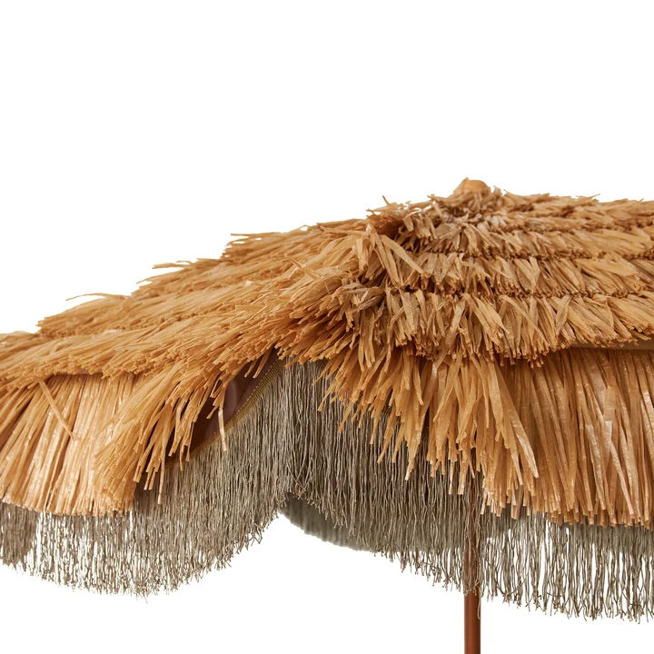 HKliving - Serengeti Sonnenschirm, Ø 192 cm, natur
