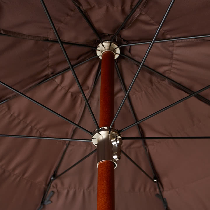 HKliving - Serengeti Sonnenschirm, Ø 192 cm, natur