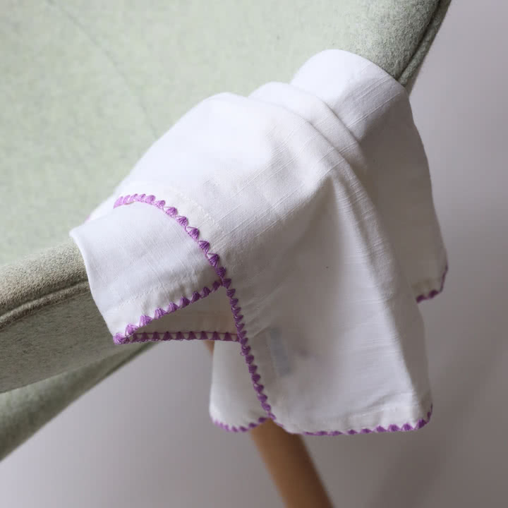 &klevering - Zigzag Serviette, 45 x 45 cm, mehrfarbig