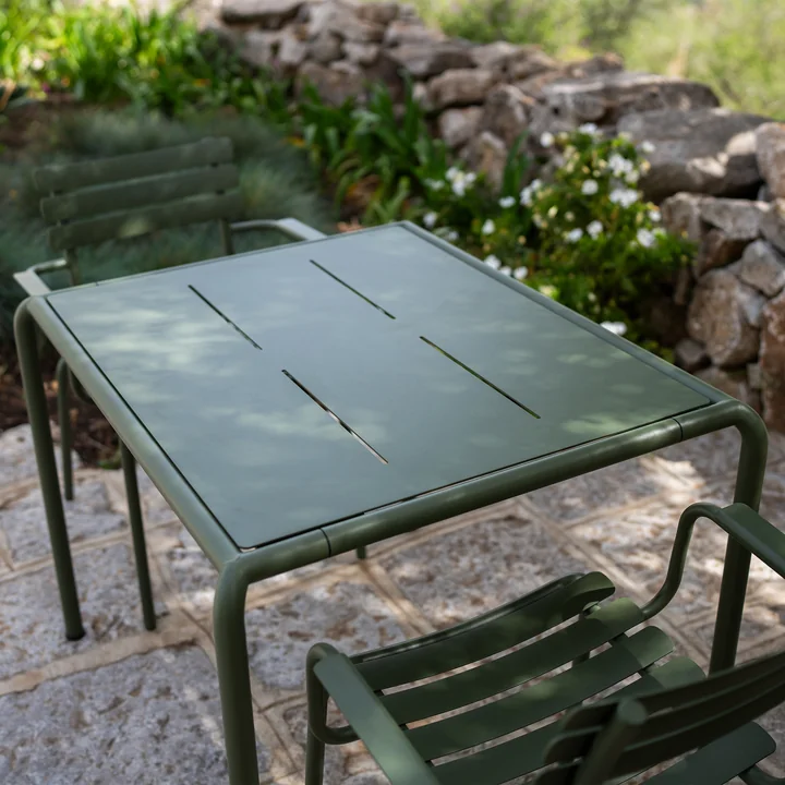 HOUE - Avanti Outdoor Esstisch, 98 x 83 cm, olive green