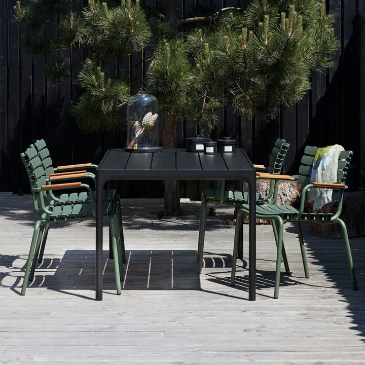 HOUE - Four Outdoor Tisch, 160 x 90 cm, schwarz