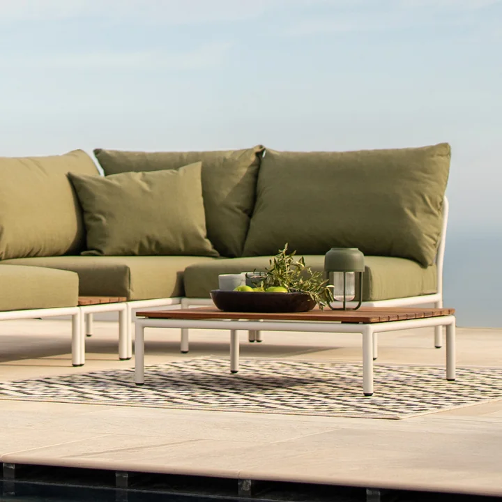 HOUE - Level / Level 2 Couchtisch, 81 x 81 cm, muted white