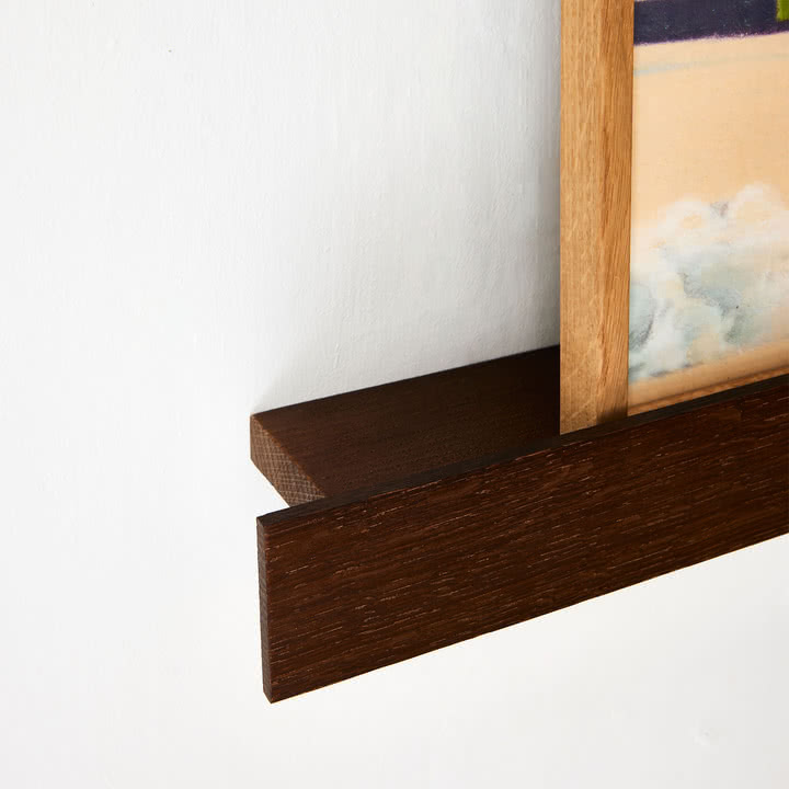 Gallery Regal, 80 x 10 cm, Eiche dunkel von Paper Collective