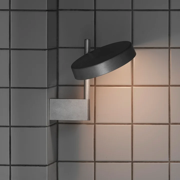 Wästberg - w242 Pastille alu LED Wandleuchte br1, Aluminium raw