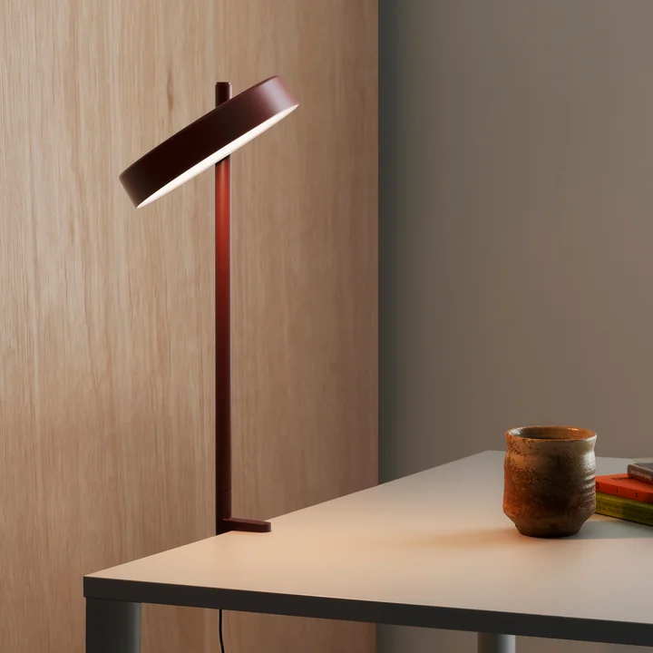 Wästberg - w242 Pastille alu LED Klemmleuchte c2, oxidrot RAL 3010