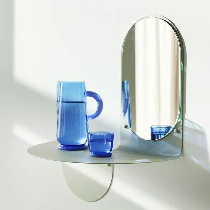 Dew Glas, 0,2 L, blau (2er-Set) von &klevering
