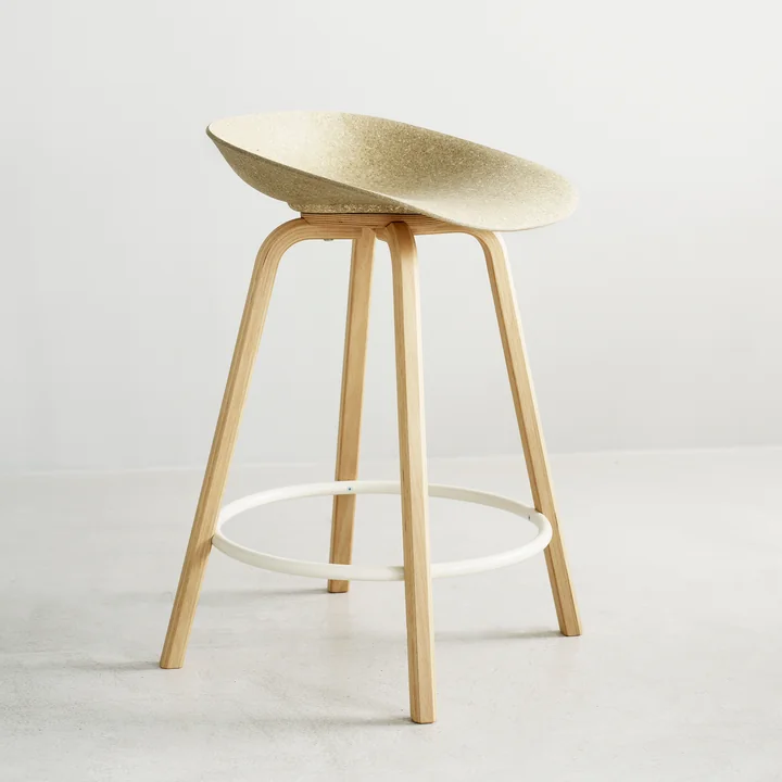 Normann Copenhagen - Mat Barhocker 65 cm, hemp / cream