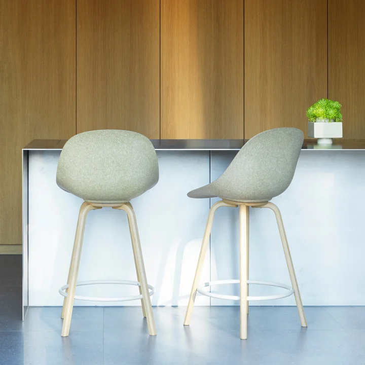 Normann Copenhagen - Mat Barstuhl 65 cm, hemp / cream