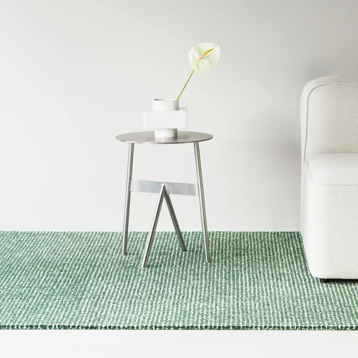 Normann Copenhagen - Flick Teppich 170 x 240 cm, off white / dunkelgrün