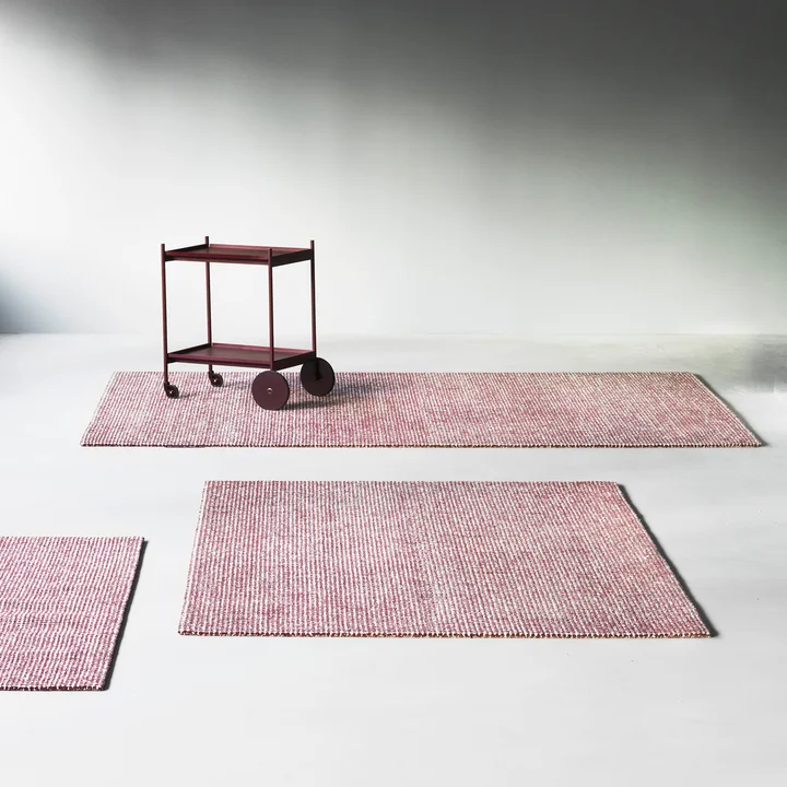 Normann Copenhagen - Flick Teppiche, off white / burgund