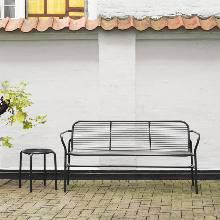 Normann Copenhagen - Vig Dining Bench und Hocker, schwarz