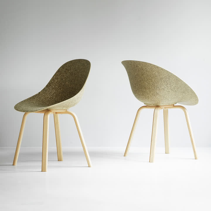 Normann Copenhagen - Mat Stuhl und Armlehnstuhl, seaweed