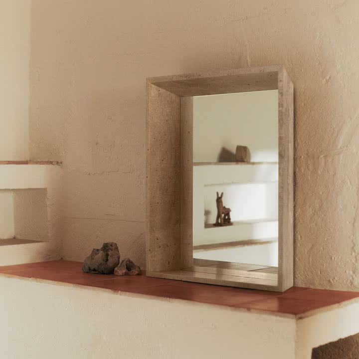 Ferm Living - Lancet Spiegel, 53 x 63,5 cm, sand