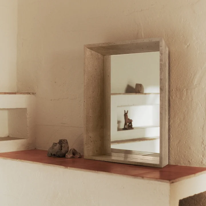 Ferm Living - Lancet Spiegel, 53 x 63,5 cm, sand