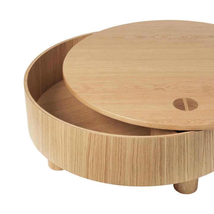 Ferm Living - Olles Aufbewahrungstisch, Eiche natur