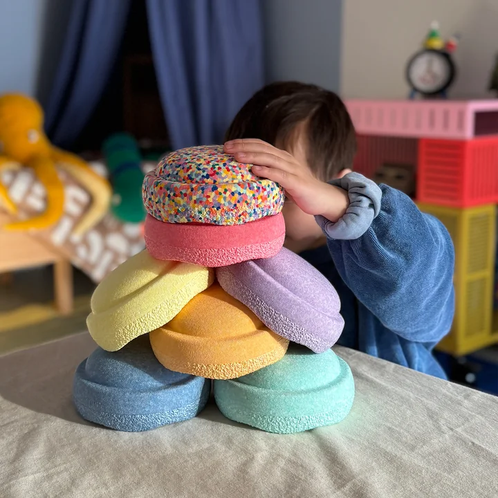 Stapelstein® - Original Mini, Special rainbow pastel (7er-Set)