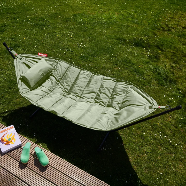 Fatboy - Headdemock Hängematte, mit Kissen, seagrass