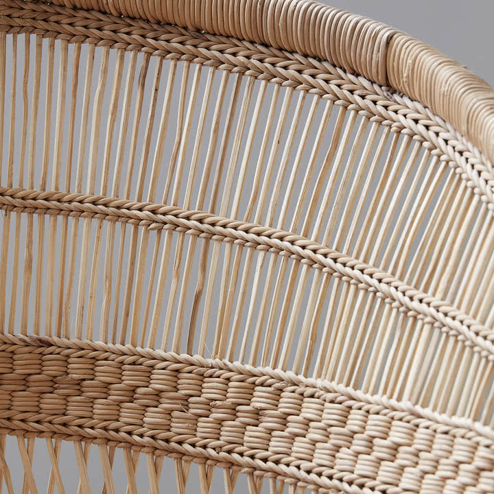 House Doctor - Rika Rattan-Stuhl, natur