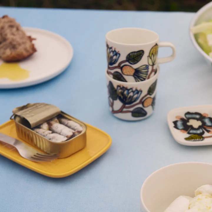 Marimekko - Tiiliskivi Servierplatte, 15 x 12 cm, safran 