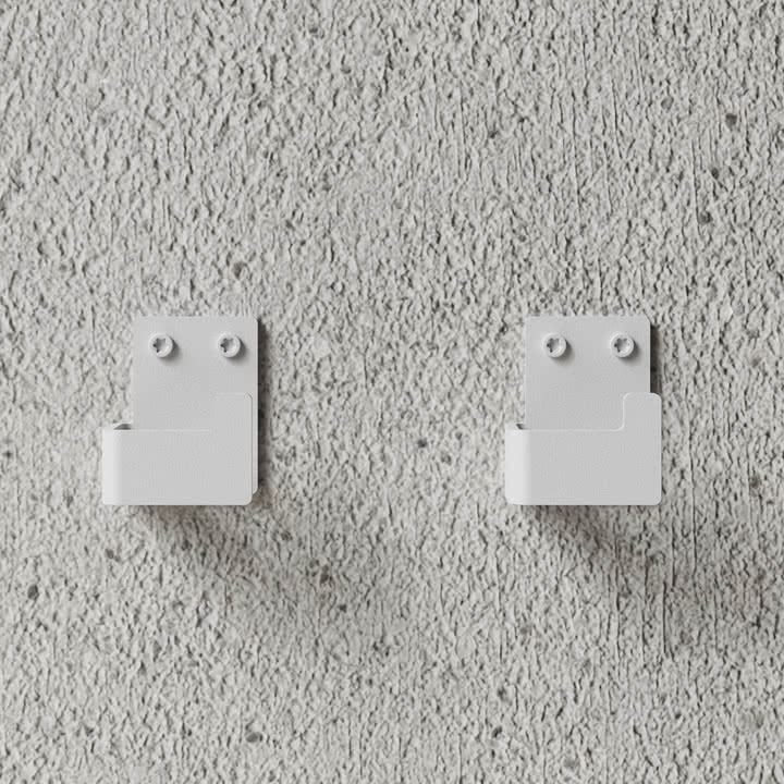 Nichba Design - Wandhaken-Set, weiß (2er-Set) 