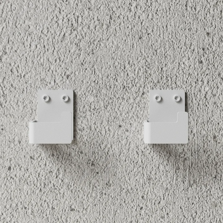 Nichba Design - Wandhaken-Set, weiß (2er-Set) 
