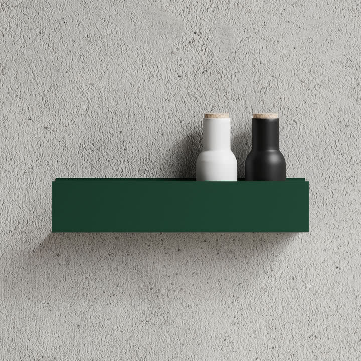 Nichba Design - Wandregal U40, moosgrün
