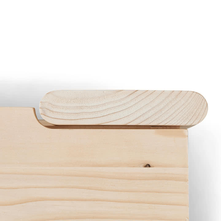 Form & Refine - Beam Bank, 112 cm, Kiefer matt lackiert