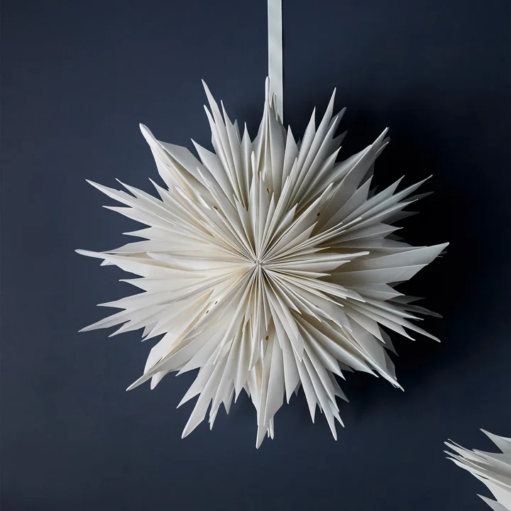 House Doctor - Dust Papier Weihnachtsstern, Ø 40 cm, off-white