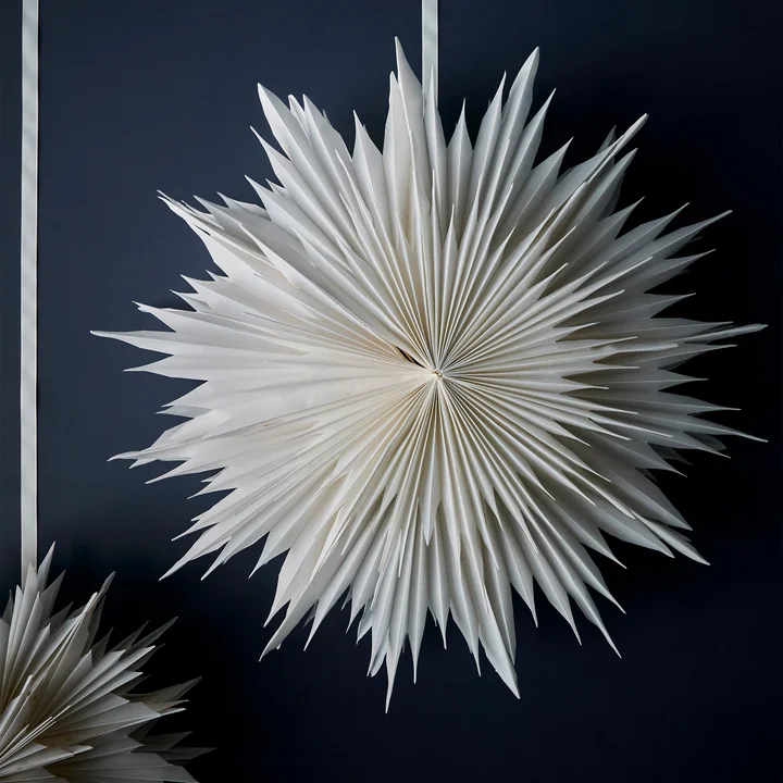 House Doctor - Dust Papier Weihnachtsstern, Ø 60 cm, off-white