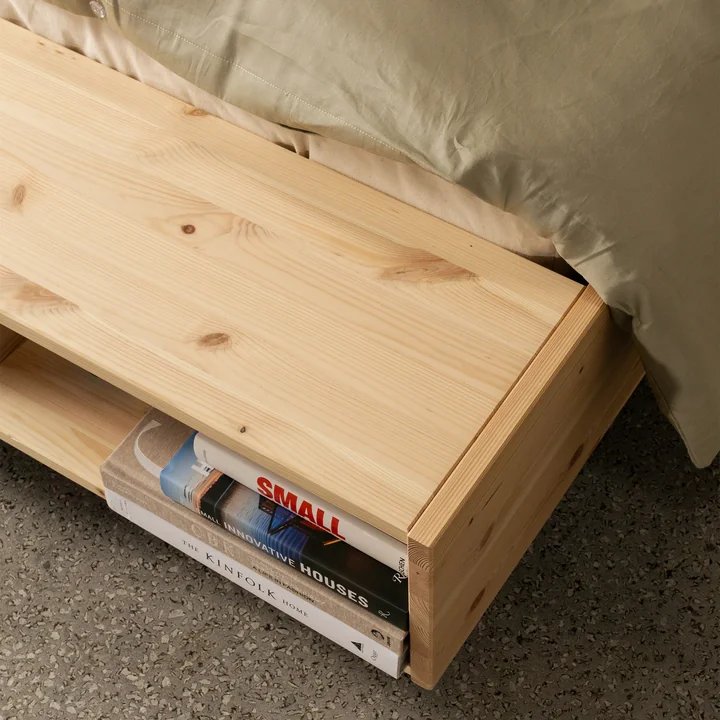 Karup Design - Merge Bett, 140 x 200 cm, Kiefer natur