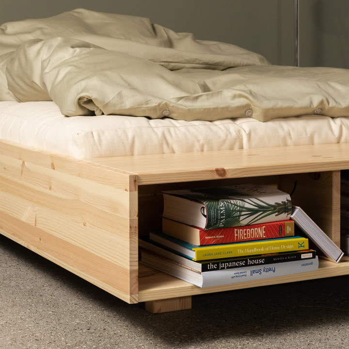 Karup Design - Merge Bett, 140 x 200 cm, Kiefer natur