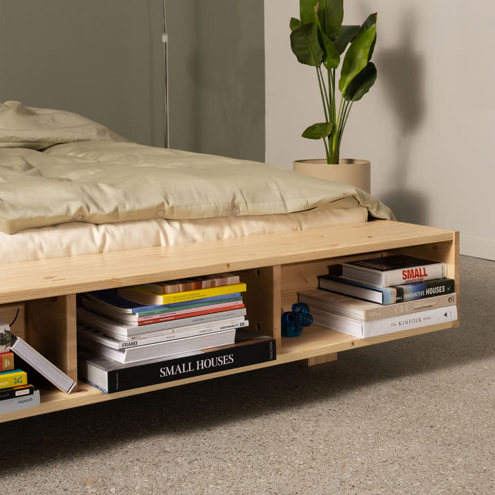Karup Design - Merge Bett, 140 x 200 cm, Kiefer natur
