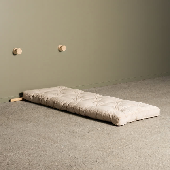 Karup Design - Hooked 75 Sofabett inkl. Bravo Matratze 75 x 200 cm, ivory