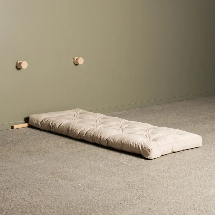 Karup - Hooked 75 Sofabett inkl. Bravo Matratze 75 x 200 cm, ivory