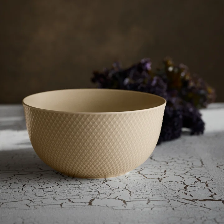 Lyngby Porcelæn - Rhombe Schale Ø 22 cm, marble