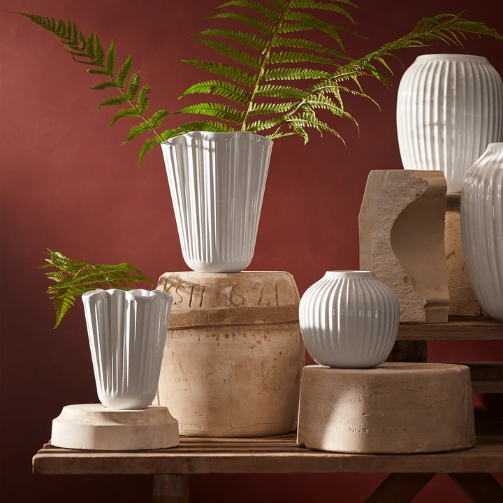 Kähler Design - Hammershøi Unfold Vasen, weiß